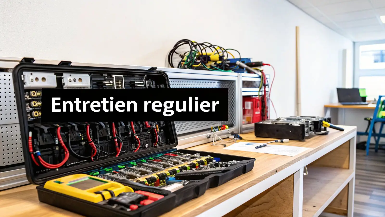 Rig de minage en fonctionnement, ventilateurs et cartes graphiques visibles