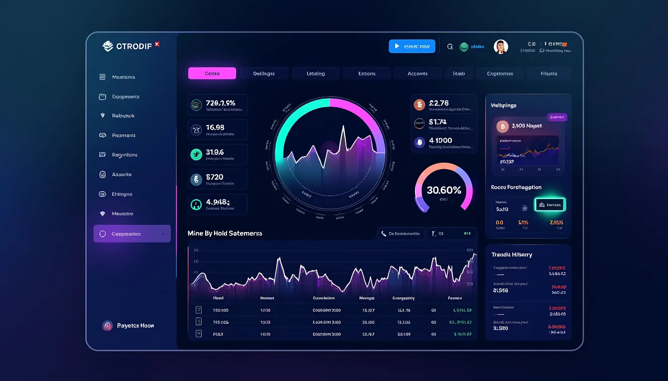 carte graphique en fonctionnement dans un rig de minage, ventilateurs et connecteurs d’alimentation en gros plan