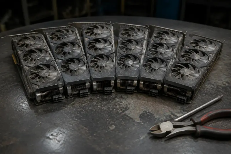 Hashrate GPU : le tableau du hachage, des watts au mur et du rendement
